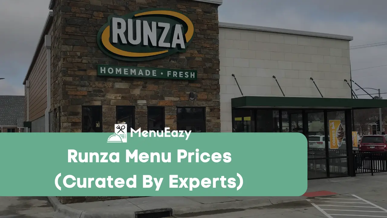 runza menu prices menueazy
