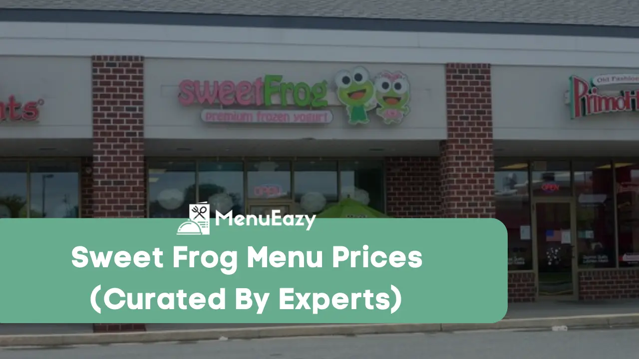 sweet frog menu prices menueazy