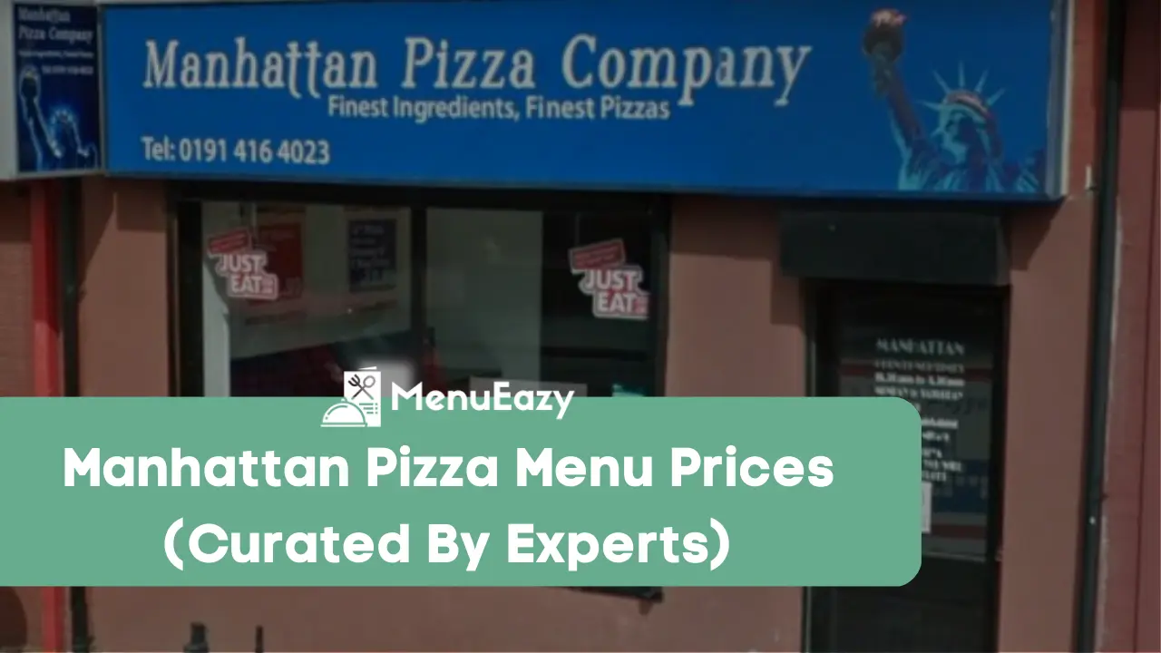manhattan pizza menu prices menueazy