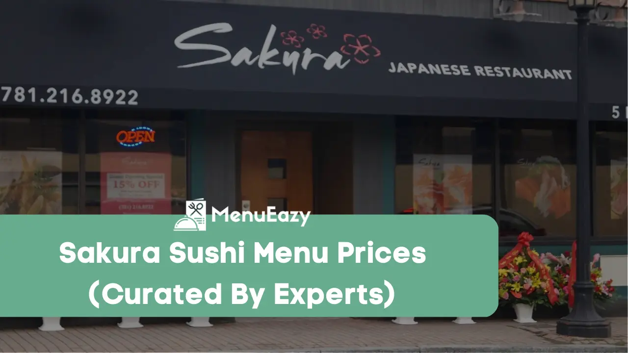 sakura sushi menu prices menueazy